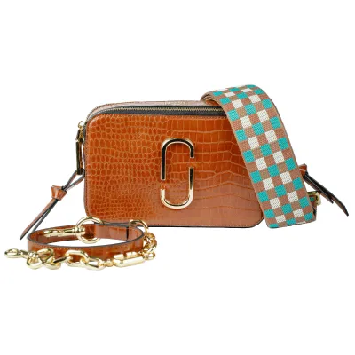 Coco Croc Cross Body Bag-T-Brown